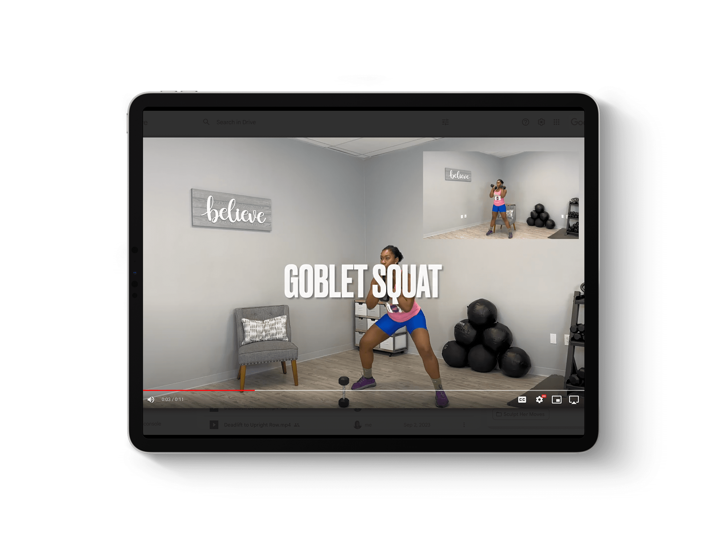 sculpt her exercise on ipad